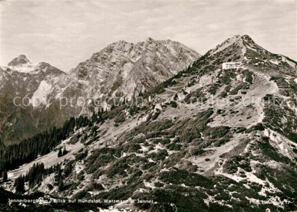 Berchtesgaden Jennerbergbahn Hundstot Watzmann und Je