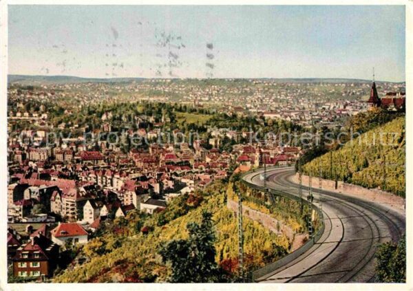 Stuttgart Blick von der Neuen Weinsteige