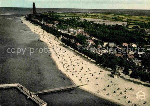 Laboe Fliegeraufnahme mit Marine Ehrenmal