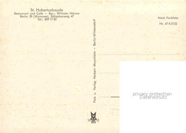 Wannsee St Hubertusbaude Gartenterrasse Schwäne – Bild 2
