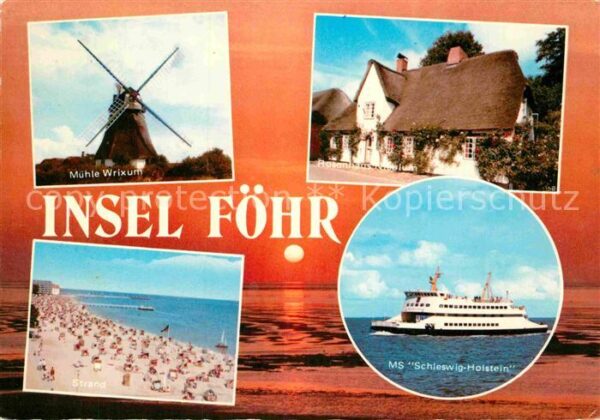 Insel Foehr Mühle Wrixum Rosenhaus Strand MS Schles