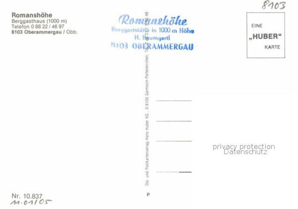 Oberammergau Berggasthaus Romanshöhe – Bild 2