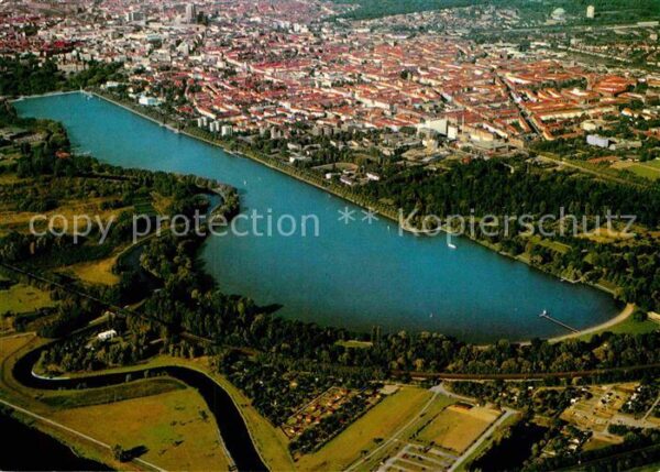 Hannover Fliegeraufnahme mit Maschsee