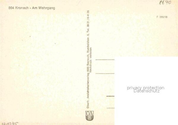 Kronach Oberfranken Am Wehrgang – Bild 2