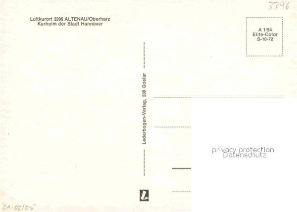 Altenau Harz Kurheim der Stadt Hannover – Bild 2