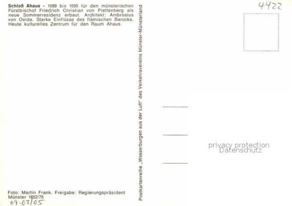 Ahaus Schloss Ahaus Fliegeraufnahme – Bild 2