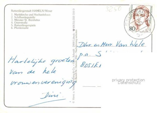 Hameln Weser Marktkirche Schiffsanlegestelle Münster – Bild 2