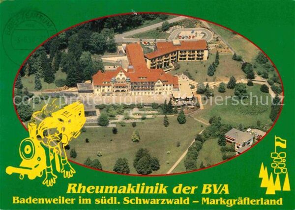 Badenweiler Rheumaklinik der BVA Fliegeraufnahme