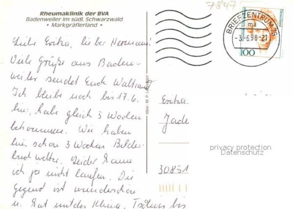 Badenweiler Rheumaklinik der BVA Fliegeraufnahme – Bild 2