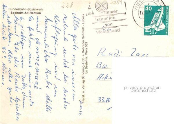 Alt Rantum Bundesbahn Sozialwerk Seeheim Hallenbad – Bild 2