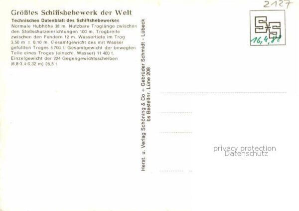 Scharnebeck Lueneburg Schiffshebewerk – Bild 2