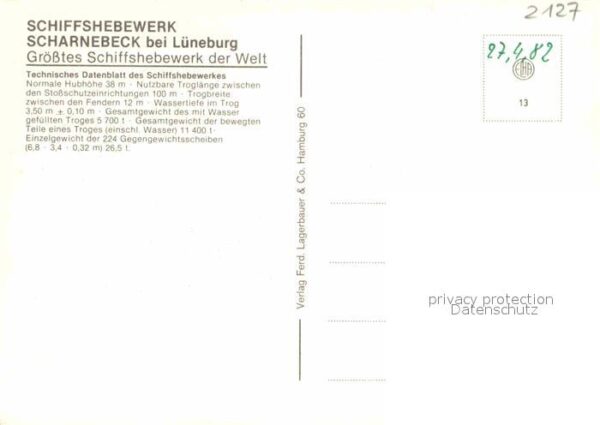 Scharnebeck Lueneburg Schiffshebewerk Teilansichten – Bild 2