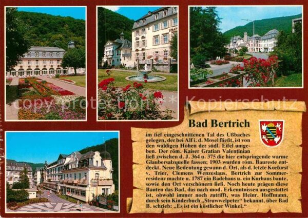 Bad Bertrich Kurhaus Staatl Kurhotel Ortsansicht Fus