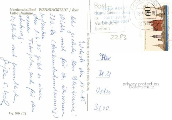 Wenningstedt Sylt Fliegeraufnahme – Bild 2