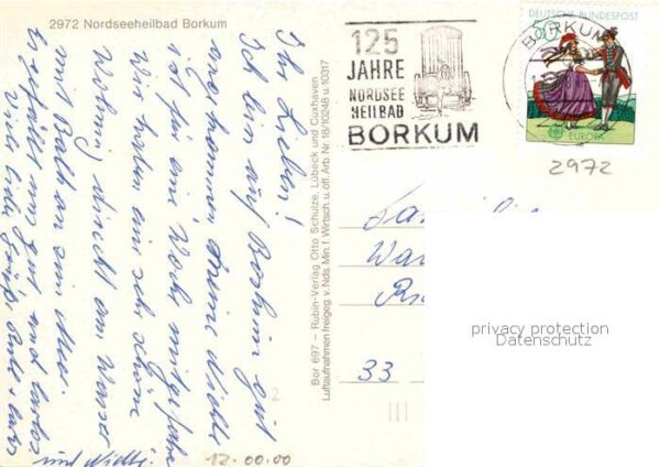 Borkum Rathaus Am Hafen Fliegeraufnahme Wellen – Bild 2