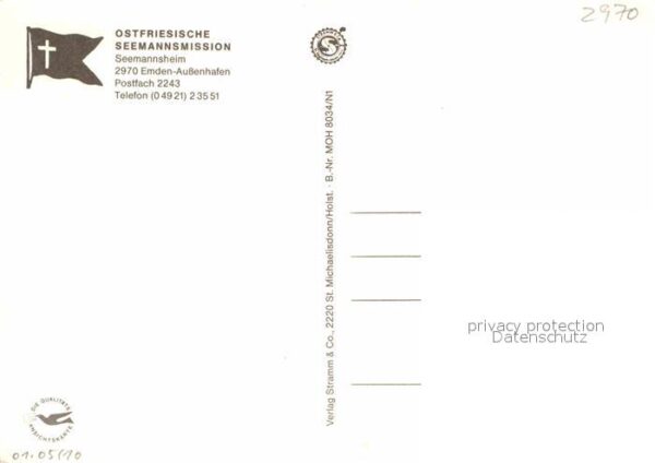 Emden Ostfriesland Seemannsheim Kapelle Zimmer – Bild 2