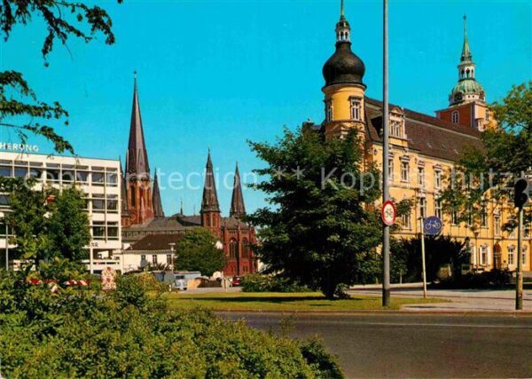 Oldenburg Niedersachsen Schloss und Lambertikirche