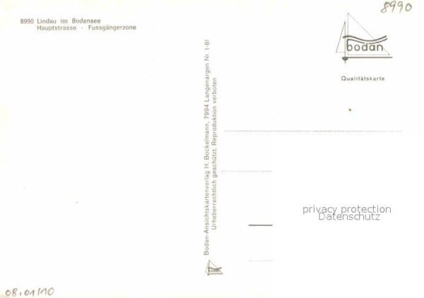 Lindau Bodensee Hauptstrasse Fussgängerzone – Bild 2