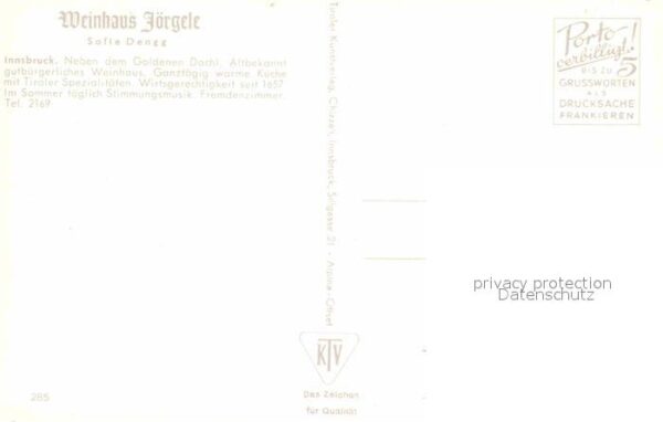 Innsbruck Weinhaus Jörgele Goldenes Dachl – Bild 2