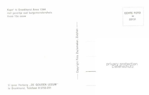 Bronkhorst Kapel te Bronkhorst anno 1344 met gevel – Bild 2