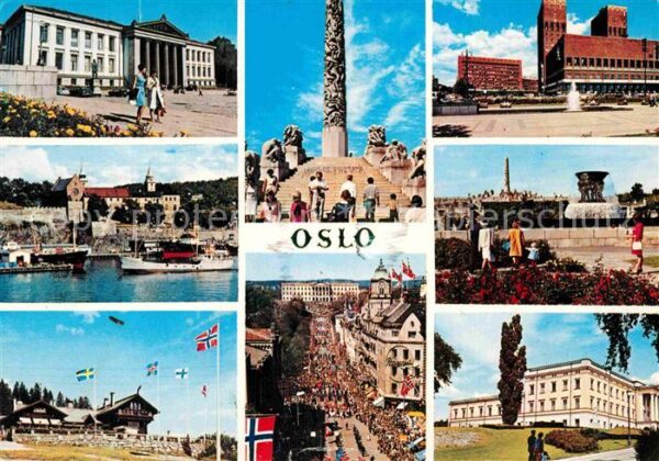 Oslo Norwegen Teilansichten