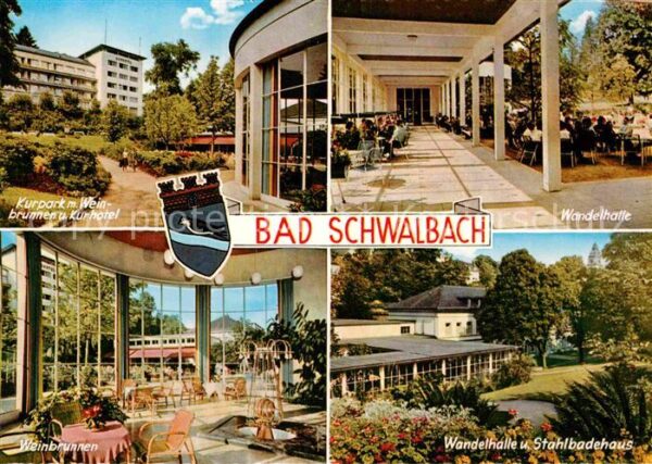 Bad Schwalbach Kurpark Kurhotel Weinbrunnen Wandelhall