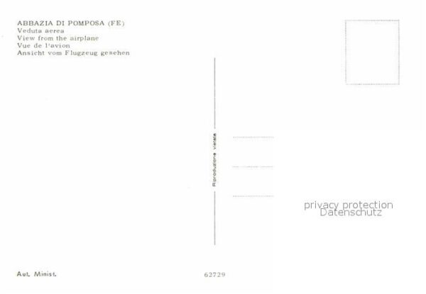 Pomposa Abbazia di Pomposa Fliegeraufnahme – Bild 2