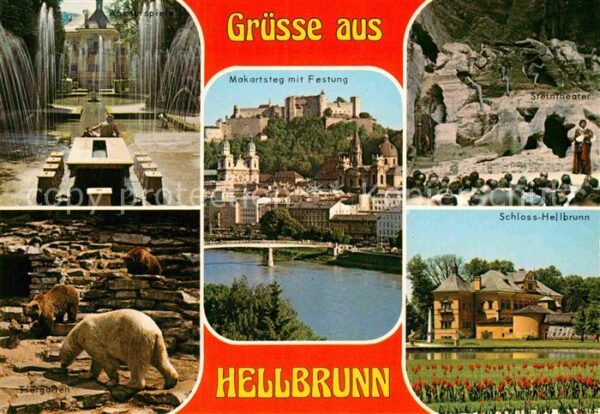 Hellbrunn Brunnen Schloss Hellbrunn Mokartsteg mi