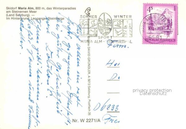 Maria Alm Steinernen Meer Ortsansicht – Bild 2