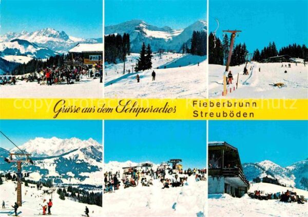 Fieberbrunn Tirol Gasthof Streuböden Abfahrt Babylift Dop