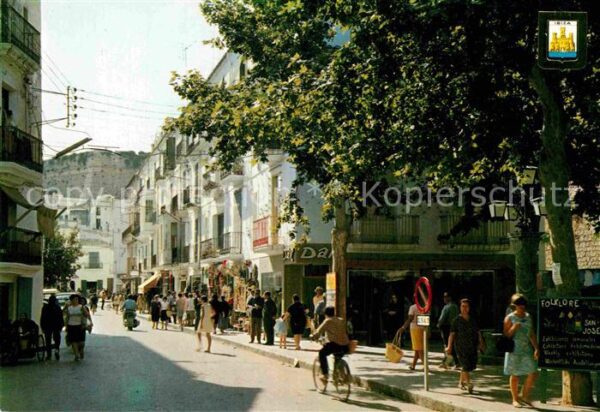 Ibiza Islas Baleares Plaza Canalejas y calle Antonio Palau