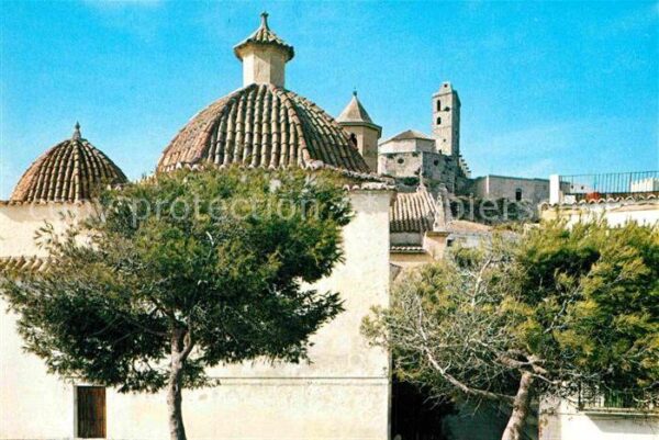Ibiza Islas Baleares Iglesia de Santo Domingo y la Catedral