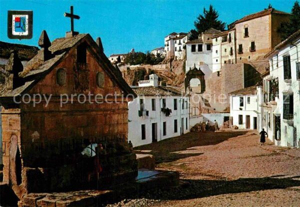 Ronda Andalucia Fuente de los ochos canos y arco romano
