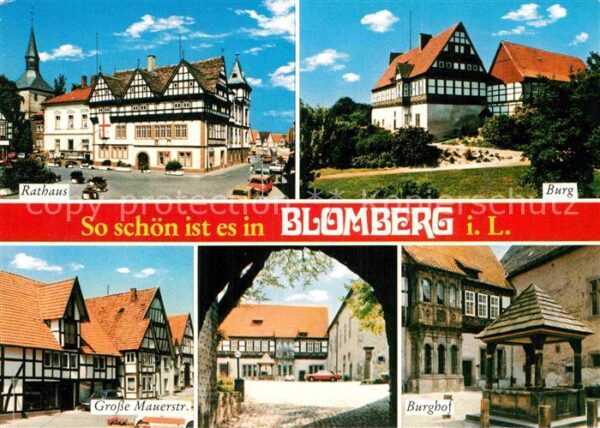 Blomberg Lippe Rathaus Burg Grosse Mauerstrasse Burgho