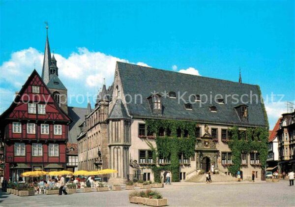 Quedlinburg Marktplatz mit Rathaus