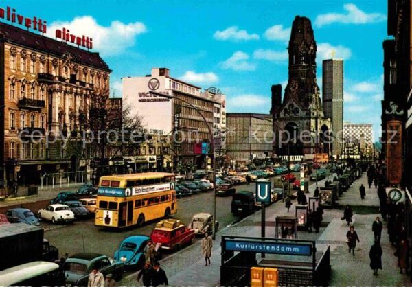 Berlin Kurfürstendamm mit alter und neuer Kais