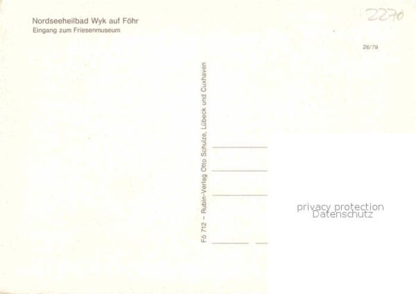Wyk Foehr Eingang zum Friesenmuseum – Bild 2