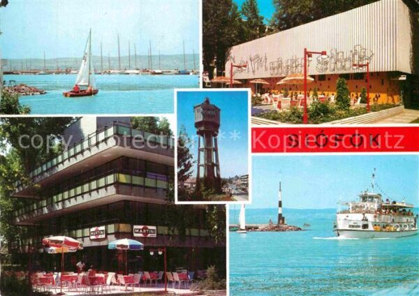 Siofok Hafen Hotel Wasserturm Fahrgastschiff