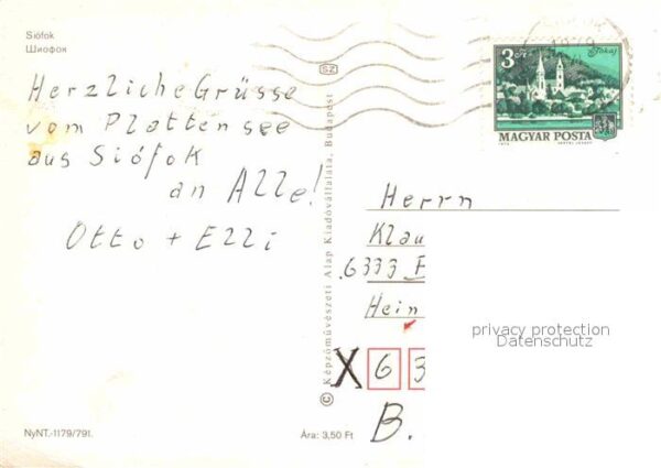 Siofok Hafen Hotel Wasserturm Fahrgastschiff – Bild 2