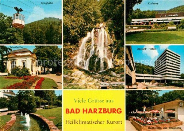 Bad Harzburg Bergbahn Kurhaus Trinkhalle Radau Wasse