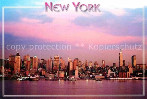 New York City The Manhattan Skyline as seen from the