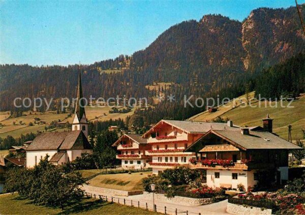 Alpbach Ortsmotiv mit Kirche