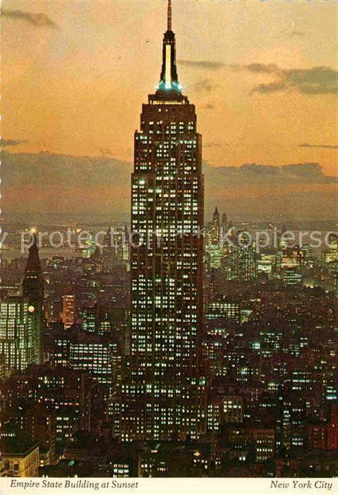 New York City Empire State Building at Sunset