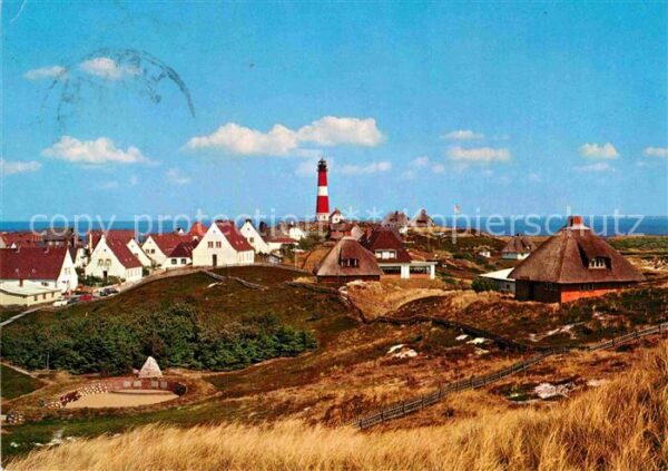 Hoernum Sylt Panorama mit Leuchtturm