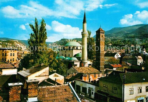 Sarajevo Beg Moschee und Uhrturm