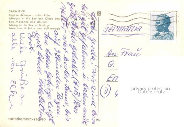Sarajevo Beg Moschee und Uhrturm – Bild 2
