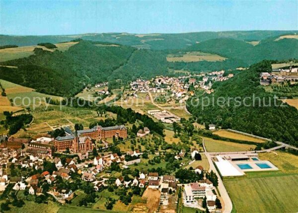Hausen Wied Fliegeraufnahme mit Kurklinik Wiedtal S