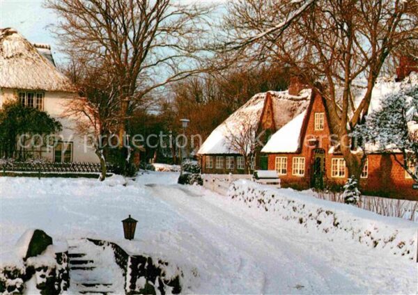Keitum Sylt Wintermotiv