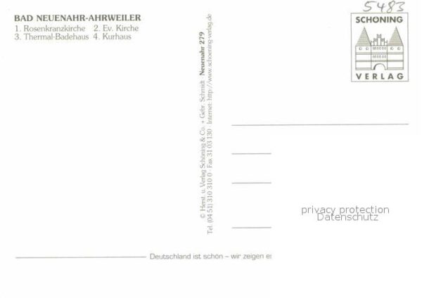 Bad Neuenahr-Ahrweiler Rosenkranzkirche Ev Kirche Thermal Bade – Bild 2