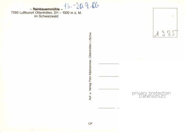 Ottenhoefen Schwarzwald Rainbauernmühle – Bild 2